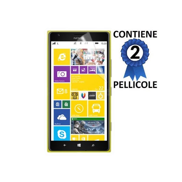 PELLICOLA PROTEGGI DISPLAY NOKIA LUMIA 1520 CONFEZIONE 2 PEZZI PELLICOLA PROTEGGI DISPLAY NOKIA LUMIA 1520 CONFEZIONE 2 PEZZI