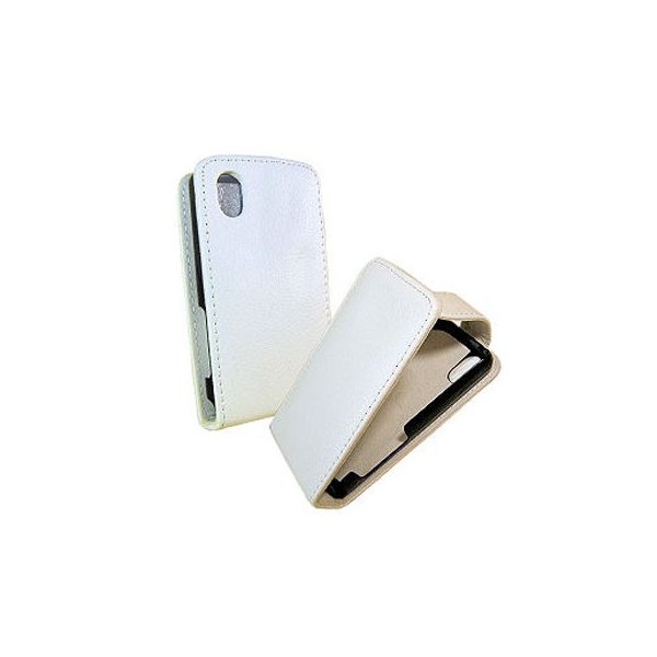 CUSTODIA FLIP VERTICALE PELLE per LG KP500 COOKIE COLORE BIANCO CUSTODIA FLIP VERTICALE PELLE per LG KP500 COOKIE COLORE BIANCO