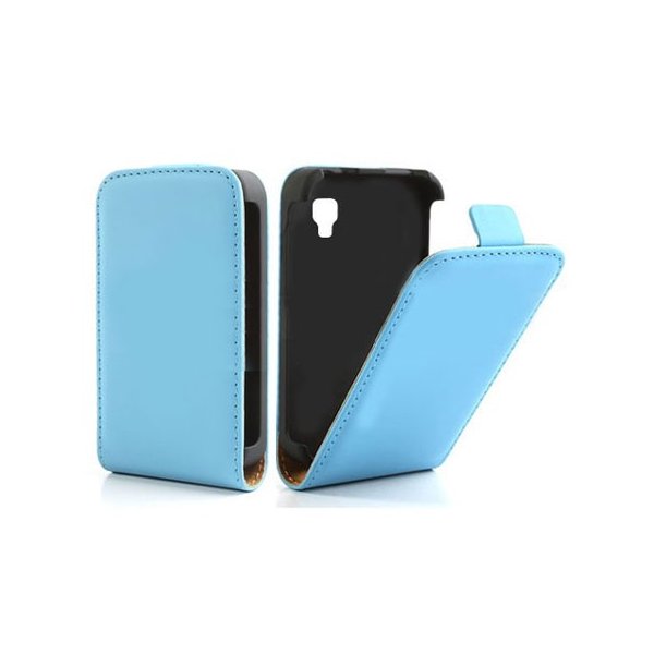 CUSTODIA FLIP VERTICALE SLIM PELLE per LG OPTIMUS L4 II, E440 COLORE AZZURRO CUSTODIA FLIP VERTICALE SLIM PELLE per LG OPTIMUS L4 II, E440 COLORE AZZURRO