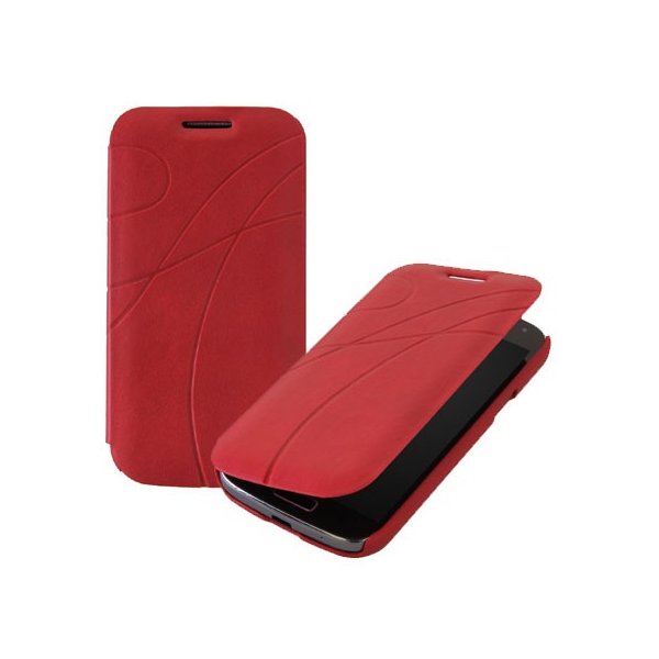 CUSTODIA FLIP BOOK PELLE per SAMSUNG I9190 GALAXY S4 MINI FANTASIA GROOVE COLORE ROSSO CUSTODIA FLIP BOOK PELLE per SAMSUNG I9190 GALAXY S4 MINI FANTASIA GROOVE COLORE ROSSO