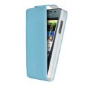 CUSTODIA FLIP VERTICALE PELLE per HUAWEI ASCEND Y300, U8833 COLORE AZZURRO CUSTODIA FLIP VERTICALE PELLE per HUAWEI ASCEND Y300, U8833 COLORE AZZURRO
