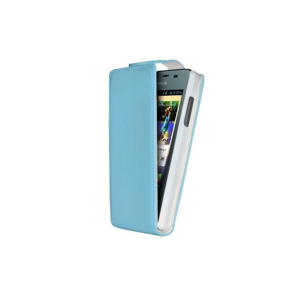 CUSTODIA FLIP VERTICALE PELLE per HUAWEI ASCEND Y300, U8833 COLORE AZZURRO CUSTODIA FLIP VERTICALE PELLE per HUAWEI ASCEND Y300, U8833 COLORE AZZURRO