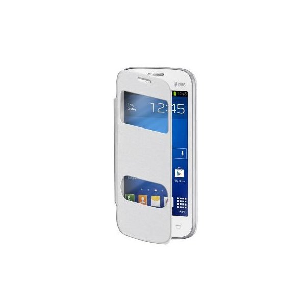 CUSTODIA FLIP ORIZZONTALE per SAMSUNG S7260 GALAXY STAR PRO CON DOPPIA FINESTRA IDENTIFICATIVO CHIAMANTE COLORE BIANCO CUSTODIA FLIP ORIZZONTALE per SAMSUNG S7260 GALAXY STAR PRO CON DOPPIA FINESTRA IDENTIFICATIVO CHIAMANTE COLORE BIANCO