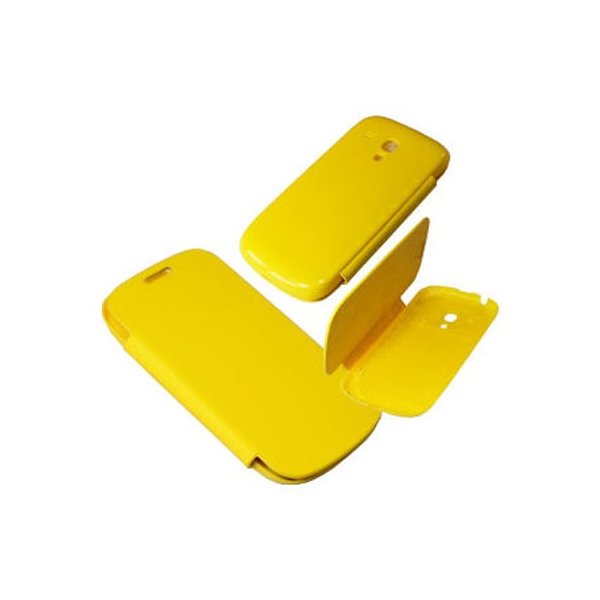 CUSTODIA FLIP COVER ORIZZONTALE per SAMSUNG I8190 GALAXY S3 MINI COLORE GIALLO CUSTODIA FLIP COVER ORIZZONTALE per SAMSUNG I8190 GALAXY S3 MINI COLORE GIALLO
