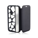 CUSTODIA FLIP ORIZZONTALE per SAMSUNG I9190 GALAXY S4 MINI CON PARTE POSTERIORE FORATA E SPECCHIETTO LATERALE BLU CUSTODIA FLIP ORIZZONTALE per SAMSUNG I9190 GALAXY S4 MINI CON PARTE POSTERIORE FORATA E SPECCHIETTO LATERALE BLU