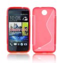 CUSTODIA GEL TPU SILICONE DOUBLE per HTC DESIRE 300 COLORE ROSSO CUSTODIA GEL TPU SILICONE DOUBLE per HTC DESIRE 300 COLORE ROSSO