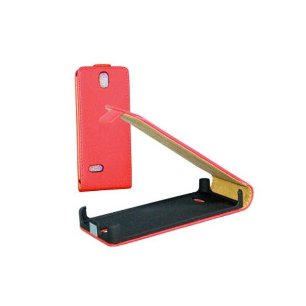 CUSTODIA FLIP SLIM VERTICALE PELLE per NOKIA 515 COLORE ROSSO CUSTODIA FLIP SLIM VERTICALE PELLE per NOKIA 515 COLORE ROSSO
