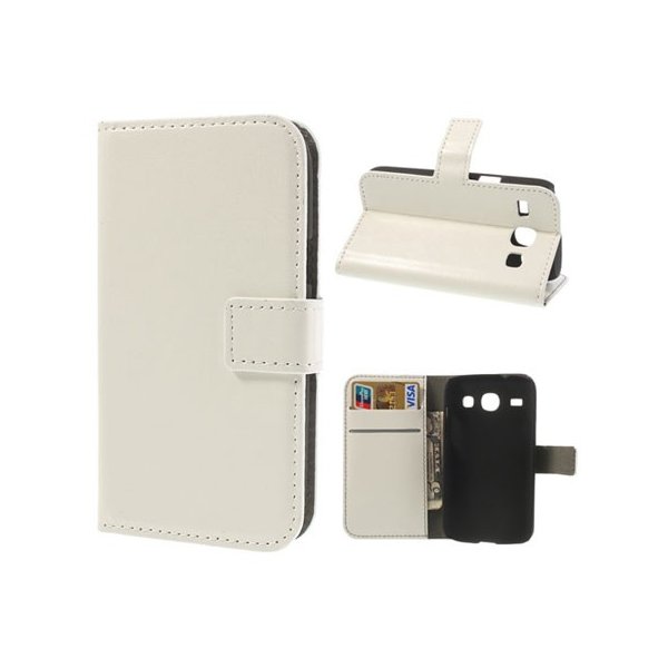 CUSTODIA FLIP ORIZZONTALE PELLE per SAMSUNG I8260 GALAXY CORE, I8262 CON STAND E TASCHE PORTA CARTE COLORE BIANCO CUSTODIA FLIP ORIZZONTALE PELLE per SAMSUNG I8260 GALAXY CORE, I8262 CON STAND E TASCHE PORTA CARTE COLORE BIANCO