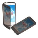 CUSTODIA per LG NEXUS 5 (D820) IN GEL TPU SILICONE FLIP BOOK TOUCH SCREEN COLORE NERO TRASPARENTE CUSTODIA per LG NEXUS 5 (D820) IN GEL TPU SILICONE FLIP BOOK TOUCH SCREEN COLORE NERO TRASPARENTE