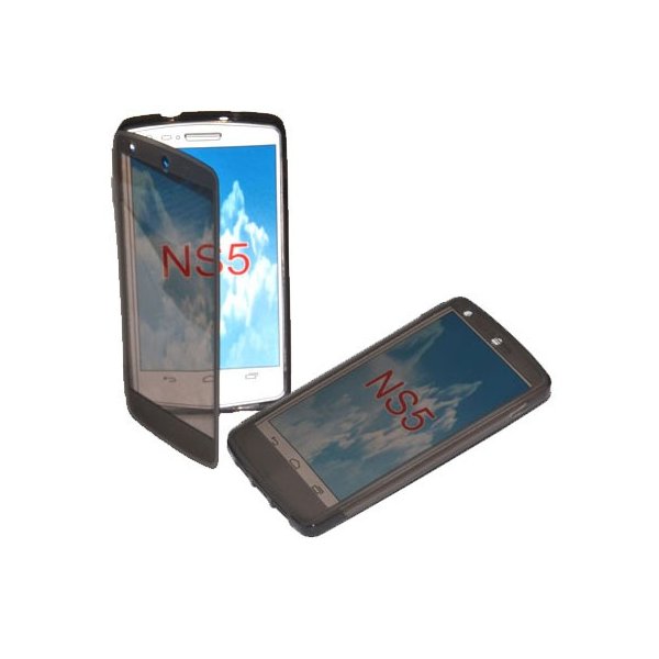 CUSTODIA per LG NEXUS 5 (D820) IN GEL TPU SILICONE FLIP BOOK TOUCH SCREEN COLORE NERO TRASPARENTE CUSTODIA per LG NEXUS 5 (D820) IN GEL TPU SILICONE FLIP BOOK TOUCH SCREEN COLORE NERO TRASPARENTE