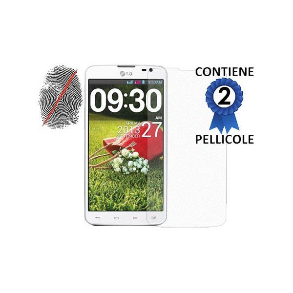 PELLICOLA PROTEGGI DISPLAY ANTI IMPRONTA per LG G PRO LITE DUAL D686 CONFEZIONE 2 PEZZI PELLICOLA PROTEGGI DISPLAY ANTI IMPRONTA per LG G PRO LITE DUAL D686 CONFEZIONE 2 PEZZI