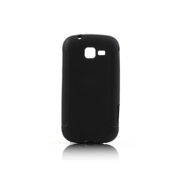 CUSTODIA GEL TPU SILICONE per SAMSUNG S7570 GALAXY TREND II, S7572 GALAXY TREND II DUOS COLORE NERO