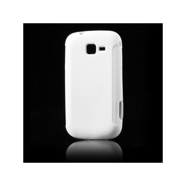 CUSTODIA GEL TPU SILICONE per SAMSUNG S7570 GALAXY TREND II, S7572 GALAXY TREND II DUOS COLORE BIANCO