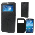 CUSTODIA FLIP ORIZZONTALE PELLE per SAMSUNG I9200 GALAXY MEGA FANTASIA GROOVE COLORE NERO CON FINESTRA IDENTIFICATIVO CHIAMANTE CUSTODIA FLIP ORIZZONTALE PELLE per SAMSUNG I9200 GALAXY MEGA FANTASIA GROOVE COLORE NERO CON FINESTRA IDENTIFICATIVO CHIAMANTE