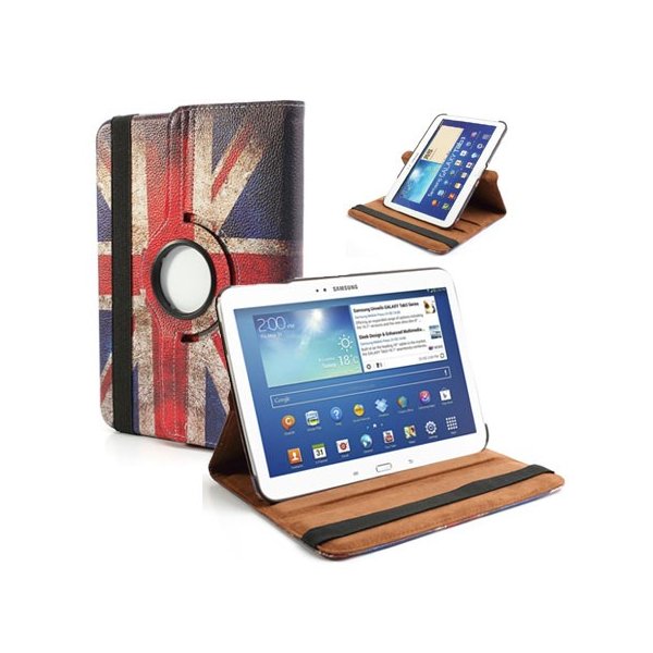 CUSTODIA BOOK PELLE GIREVOLE per SAMSUNG P5200 GALAXY TAB 3 10.1, P5210, 10.1" POLLICI FANTASIA BANDIERA UK ANTICATA CUSTODIA BOOK PELLE GIREVOLE per SAMSUNG P5200 GALAXY TAB 3 10.1, P5210, 10.1" POLLICI FANTASIA BANDIERA UK ANTICATA