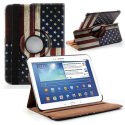 CUSTODIA BOOK PELLE GIREVOLE per SAMSUNG P5200 GALAXY TAB 3 10.1, P5210, 10.1" POLLICI FANTASIA BANDIERA USA ANTICATA CUSTODIA BOOK PELLE GIREVOLE per SAMSUNG P5200 GALAXY TAB 3 10.1, P5210, 10.1" POLLICI FANTASIA BANDIERA USA ANTICATA