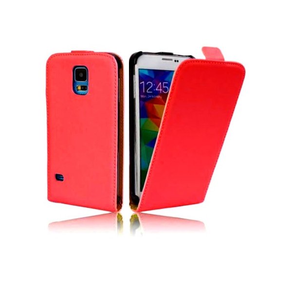CUSTODIA FLIP VERTICALE SLIM SIMILPELLE per SAMSUNG G900F GALAXY S5, GALAXY S5 NEO G903F, GALAXY S5 PLUS COLORE ROSSO CUSTODIA FLIP VERTICALE SLIM SIMILPELLE per SAMSUNG G900F GALAXY S5, GALAXY S5 NEO G903F, GALAXY S5 PLUS COLORE ROSSO