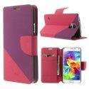 CUSTODIA FLIP ORIZZONTALE SIMILPELLE per SAMSUNG G900F GALAXY S5, S5 NEO CON STAND E PORTA CARTE BICOLORE VIOLA E FUCSIA CUSTODIA FLIP ORIZZONTALE SIMILPELLE per SAMSUNG G900F GALAXY S5, S5 NEO CON STAND E PORTA CARTE BICOLORE VIOLA E FUCSIA