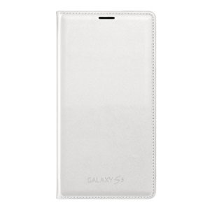 CUSTODIA FLIP COVER ORIGINALE SAMSUNG per G900F GALAXY S5, G900H, G900M COLORE BIANCO EF-WG900BWEGWW BLISTER