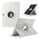 CUSTODIA BOOK PELLE GIREVOLE per SAMSUNG GALAXY TAB PRO 10.1, SM-T520, SM-T525 CON STAND E CHIUSURA AD ELASTICO COLORE BIANCO CUSTODIA BOOK PELLE GIREVOLE per SAMSUNG GALAXY TAB PRO 10.1, SM-T520, SM-T525 CON STAND E CHIUSURA AD ELASTICO COLORE BIANCO