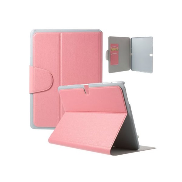 CUSTODIA BOOK ORIZZONTALE per SAMSUNG GALAXY TAB PRO 10.1, SM-T520, SM-T525 CON STAND E TASCHE PORTA CARTE COLORE ROSA CUSTODIA BOOK ORIZZONTALE per SAMSUNG GALAXY TAB PRO 10.1, SM-T520, SM-T525 CON STAND E TASCHE PORTA CARTE COLORE ROSA