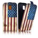 CUSTODIA FLIP VERTICALE SLIM SIMILPELLE per SAMSUNG G900F GALAXY S5, GALAXY S5 NEO G903F FANTASIA BANDIERA USA ANTICATA CUSTODIA FLIP VERTICALE SLIM SIMILPELLE per SAMSUNG G900F GALAXY S5, GALAXY S5 NEO G903F FANTASIA BANDIERA USA ANTICATA