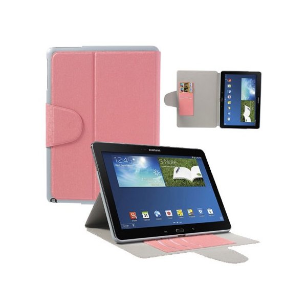 CUSTODIA BOOK ORIZZONTALE per SAMSUNG GALAXY NOTE 10.1 (2014 EDITION), SM-P600 CON STAND E TASCHE PORTA CARTE COLORE ROSA CUSTODIA BOOK ORIZZONTALE per SAMSUNG GALAXY NOTE 10.1 (2014 EDITION), SM-P600 CON STAND E TASCHE PORTA CARTE COLORE ROSA