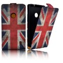 CUSTODIA FLIP VERTICALE SLIM PELLE per NOKIA LUMIA 520, LUMIA 525 FANTASIA BANDIERA UK ANTICATA CUSTODIA FLIP VERTICALE SLIM PELLE per NOKIA LUMIA 520, LUMIA 525 FANTASIA BANDIERA UK ANTICATA
