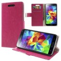 CUSTODIA FLIP ORIZZONTALE SIMILPELLE per SAMSUNG G900F GALAXY S5, S5 NEO G903F CON STAND E PORTA CARTE COLORE FUCSIA CUSTODIA FLIP ORIZZONTALE SIMILPELLE per SAMSUNG G900F GALAXY S5, S5 NEO G903F CON STAND E PORTA CARTE COLORE FUCSIA