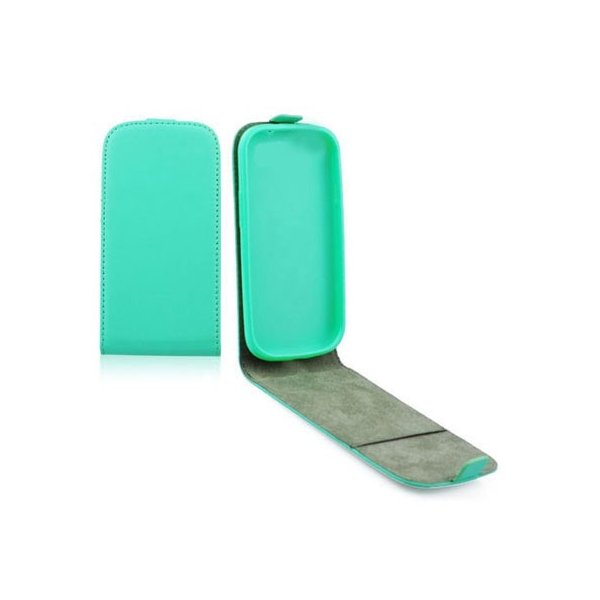 CUSTODIA FLIP VERTICALE SLIM SIMILPELLE per SAMSUNG G900F GALAXY S5, S5 NEO G903F CON INTERNO IN TPU SILICONE COLORE VERDE ACQUA CUSTODIA FLIP VERTICALE SLIM SIMILPELLE per SAMSUNG G900F GALAXY S5, S5 NEO G903F CON INTERNO IN TPU SILICONE COLORE VERDE ACQUA