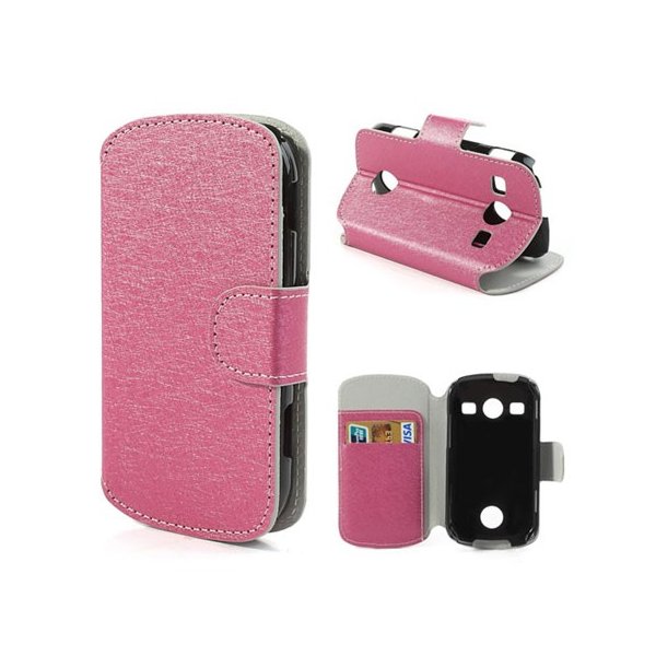 CUSTODIA FLIP ORIZZONTALE PELLE per SAMSUNG S7710 GALAXY XCOVER 2 CON STAND E TASCHE PORTA CARTE FANTASIA CROSS COLORE FUCSIA CUSTODIA FLIP ORIZZONTALE PELLE per SAMSUNG S7710 GALAXY XCOVER 2 CON STAND E TASCHE PORTA CARTE FANTASIA CROSS COLORE FUCSIA