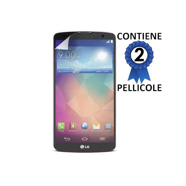 PELLICOLA PROTEGGI DISPLAY per LG G PRO 2, D837, D838, F350 CONFEZIONE 2 PEZZI PELLICOLA PROTEGGI DISPLAY per LG G PRO 2, D837, D838, F350 CONFEZIONE 2 PEZZI
