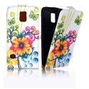 CUSTODIA FLIP VERTICALE SLIM SIMILPELLE per SAMSUNG G900F GALAXY S5, GALAXY S5 NEO G903F FANTASIA FIORI E FARFALLE COLORATI CUSTODIA FLIP VERTICALE SLIM SIMILPELLE per SAMSUNG G900F GALAXY S5, GALAXY S5 NEO G903F FANTASIA FIORI E FARFALLE COLORATI