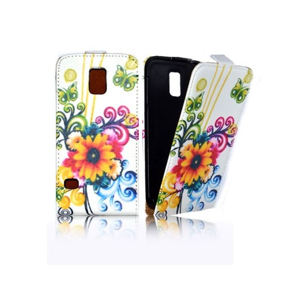 CUSTODIA FLIP VERTICALE SLIM SIMILPELLE per SAMSUNG G900F GALAXY S5, GALAXY S5 NEO G903F FANTASIA FIORI E FARFALLE COLORATI CUSTODIA FLIP VERTICALE SLIM SIMILPELLE per SAMSUNG G900F GALAXY S5, GALAXY S5 NEO G903F FANTASIA FIORI E FARFALLE COLORATI