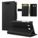 CUSTODIA FLIP ORIZZONTALE PELLE per HUAWEI ASCEND Y320 CON STAND E PORTA CARTE COLORE NERO CUSTODIA FLIP ORIZZONTALE PELLE per HUAWEI ASCEND Y320 CON STAND E PORTA CARTE COLORE NERO