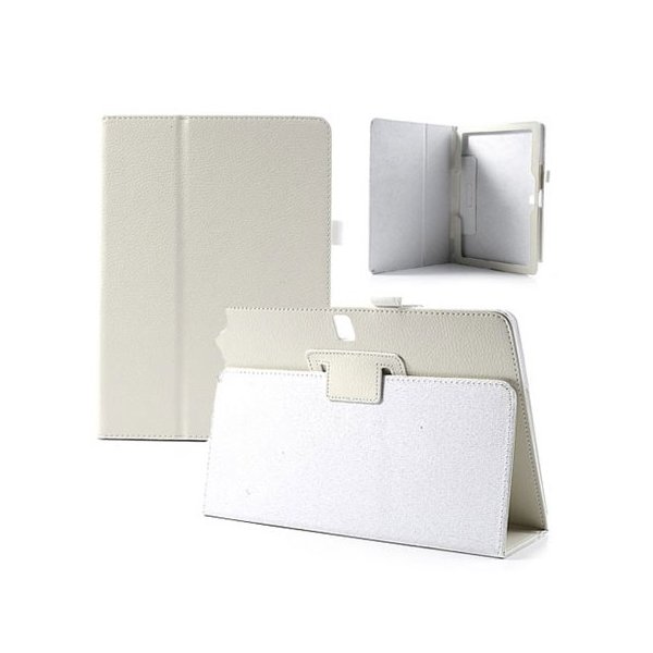CUSTODIA BOOK ORIZZONTALE PELLE per SAMSUNG GALAXY NOTE 10.1" (2014 EDITION) CON STAND E PORTA PENNA BIANCO CUSTODIA BOOK ORIZZONTALE PELLE per SAMSUNG GALAXY NOTE 10.1" (2014 EDITION) CON STAND E PORTA PENNA BIANCO