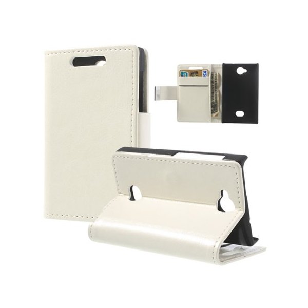 CUSTODIA FLIP ORIZZONTALE BOOK per NOKIA ASHA 503 CON STAND E TASCHE PORTA CARTE COLORE BIANCO CUSTODIA FLIP ORIZZONTALE BOOK per NOKIA ASHA 503 CON STAND E TASCHE PORTA CARTE COLORE BIANCO