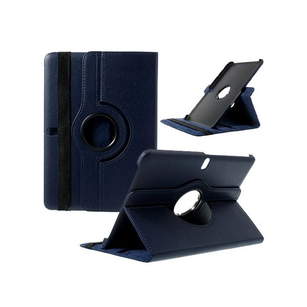 CUSTODIA BOOK PELLE GIREVOLE per SAMSUNG GALAXY TAB PRO 10.1, SM-T520, SM-T525 CON STAND E CHIUSURA ELASTICO COLORE BLU CUSTODIA BOOK PELLE GIREVOLE per SAMSUNG GALAXY TAB PRO 10.1, SM-T520, SM-T525 CON STAND E CHIUSURA ELASTICO COLORE BLU