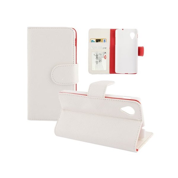 CUSTODIA per LG NEXUS 5 (D820) ORIZZONTALE SIMILPELLE RUVIDA CON STAND E TASCHE PORTA CARTE COLORE BIANCO CON INTERNO ROSSO CUSTODIA per LG NEXUS 5 (D820) ORIZZONTALE SIMILPELLE RUVIDA CON STAND E TASCHE PORTA CARTE COLORE BIANCO CON INTERNO ROSSO