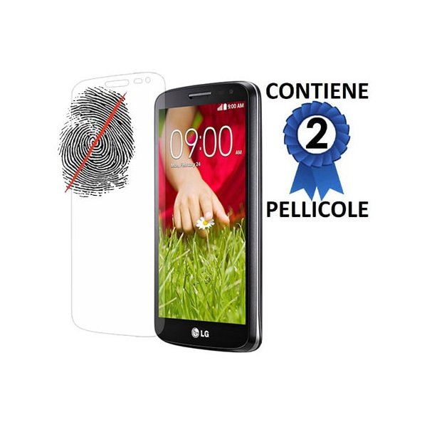 PELLICOLA PROTEGGI DISPLAY ANTIMPRONTA per LG G2 MINI CONFEZIONE 2 PEZZI PELLICOLA PROTEGGI DISPLAY ANTIMPRONTA per LG G2 MINI CONFEZIONE 2 PEZZI