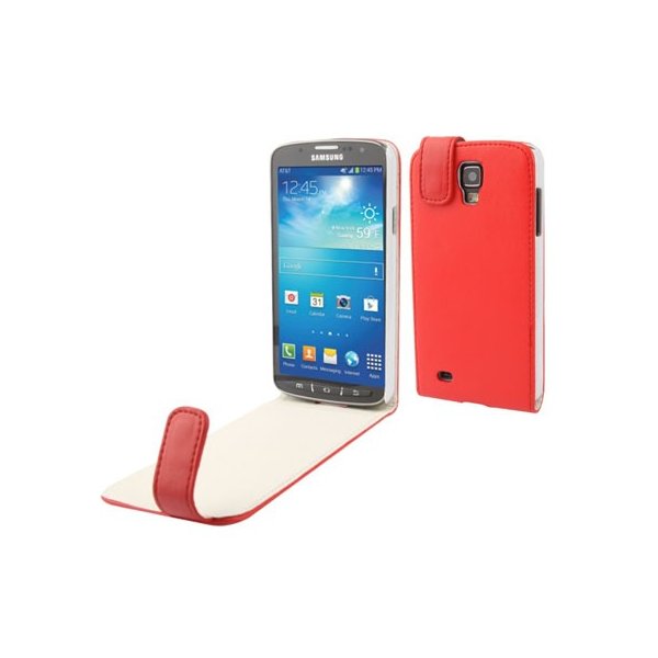 CUSTODIA FLIP VERTICALE PELLE per SAMSUNG I9295 GALAXY S4 ACTIVE COLORE ROSSO CUSTODIA FLIP VERTICALE PELLE per SAMSUNG I9295 GALAXY S4 ACTIVE COLORE ROSSO