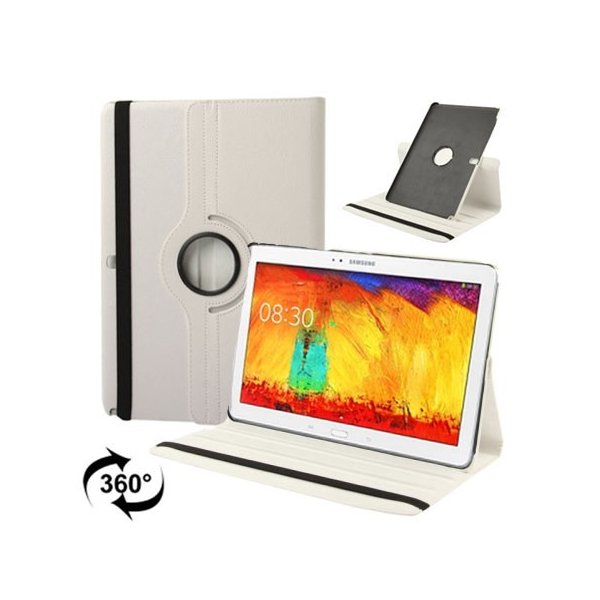 CUSTODIA BOOK PELLE GIREVOLE per SAMSUNG GALAXY NOTE PRO 12.2, SM-P900 CON STAND E CHIUSURA ELASTICO COLORE BIANCO CUSTODIA BOOK PELLE GIREVOLE per SAMSUNG GALAXY NOTE PRO 12.2, SM-P900 CON STAND E CHIUSURA ELASTICO COLORE BIANCO