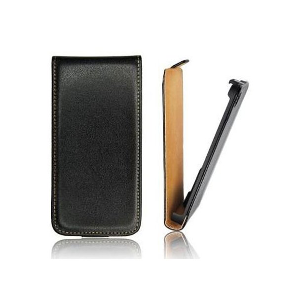 CUSTODIA FLIP VERTICALE SLIM PELLE per HUAWEI ASCEND Y530, C8813 COLORE NERO CUSTODIA FLIP VERTICALE SLIM PELLE per HUAWEI ASCEND Y530, C8813 COLORE NERO