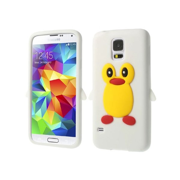 CUSTODIA GEL TPU SILICONE per SAMSUNG G900F GALAXY S5, GALAXY S5 NEO G903F, GALAXY S5 PLUS FANTASIA PINGUINO COLORE BIANCO CUSTODIA GEL TPU SILICONE per SAMSUNG G900F GALAXY S5, GALAXY S5 NEO G903F, GALAXY S5 PLUS FANTASIA PINGUINO COLORE BIANCO