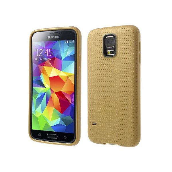CUSTODIA GEL TPU SILICONE per SAMSUNG G900F GALAXY S5, GALAXY S5 NEO G903F, GALAXY S5 PLUS COLORE ORO EFFETTO PUNTINATO CUSTODIA GEL TPU SILICONE per SAMSUNG G900F GALAXY S5, GALAXY S5 NEO G903F, GALAXY S5 PLUS COLORE ORO EFFETTO PUNTINATO