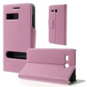 CUSTODIA FLIP ORIZZONTALE SLIM per HUAWEI ASCEND Y511 CON DOPPIA FINESTRA ID E STAND COLORE ROSA CUSTODIA FLIP ORIZZONTALE SLIM per HUAWEI ASCEND Y511 CON DOPPIA FINESTRA ID E STAND COLORE ROSA