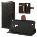 CUSTODIA FLIP ORIZZONTALE PELLE RUVIDA per LG G PRO 2, D837, D838, F350 CON STAND E TASCHE PORTA CARTE COLORE NERO CUSTODIA FLIP ORIZZONTALE PELLE RUVIDA per LG G PRO 2, D837, D838, F350 CON STAND E TASCHE PORTA CARTE COLORE NERO