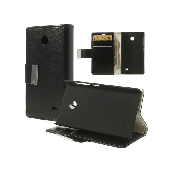 CUSTODIA FLIP ORIZZONTALE PELLE per NOKIA X, X+ CON STAND E TASCHE PORTA CARTE COLORE NERO CUSTODIA FLIP ORIZZONTALE PELLE per NOKIA X, X+ CON STAND E TASCHE PORTA CARTE COLORE NERO