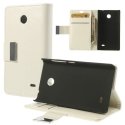 CUSTODIA FLIP ORIZZONTALE PELLE per NOKIA X, X+ CON STAND E TASCHE PORTA CARTE COLORE BIANCO CUSTODIA FLIP ORIZZONTALE PELLE per NOKIA X, X+ CON STAND E TASCHE PORTA CARTE COLORE BIANCO