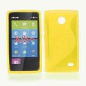 CUSTODIA GEL TPU SILICONE DOUBLE per NOKIA X, X+ COLORE GIALLO CUSTODIA GEL TPU SILICONE DOUBLE per NOKIA X, X+ COLORE GIALLO